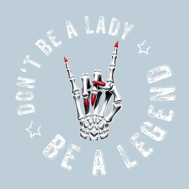 devils horns metal dont be a lady festival spruch