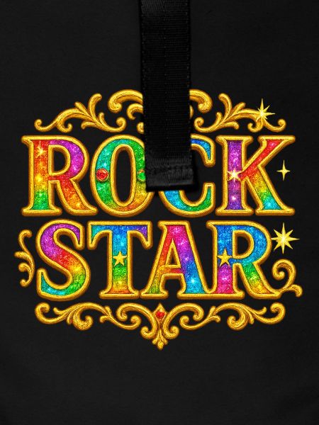 Vibrant Glitter Rock Star Embellishment