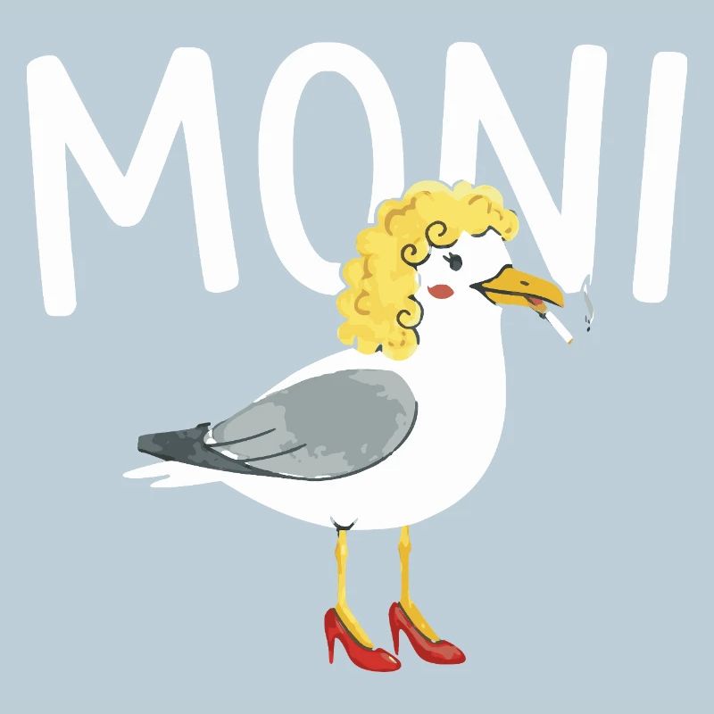 funny seagulls design Moni, Moin Persiflage