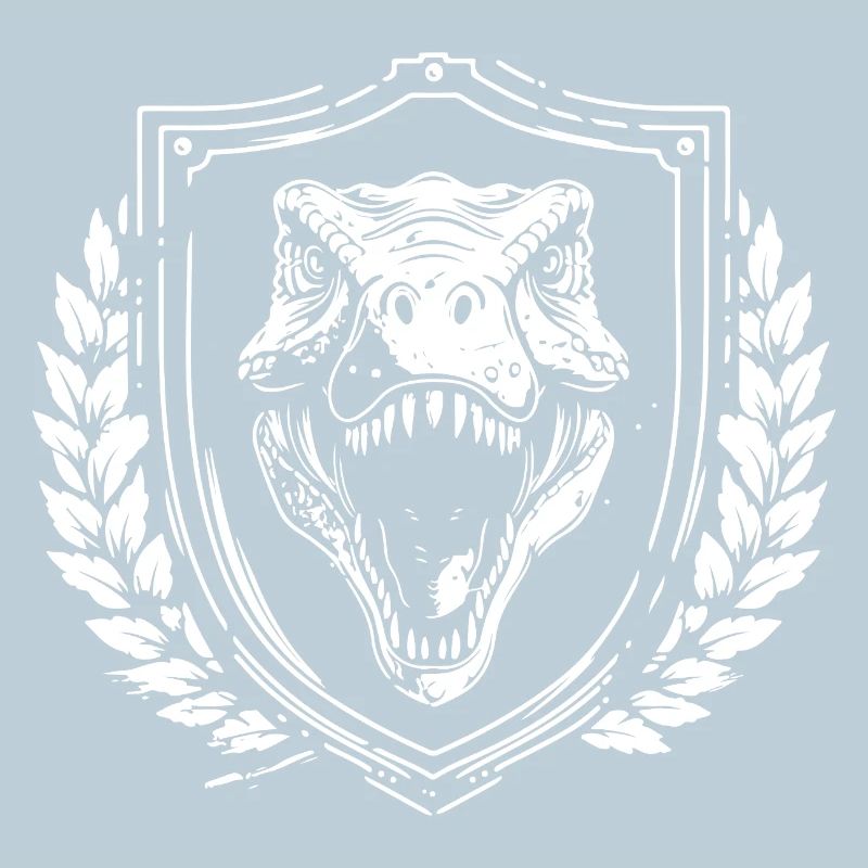 T rex Shield Coat of Arms