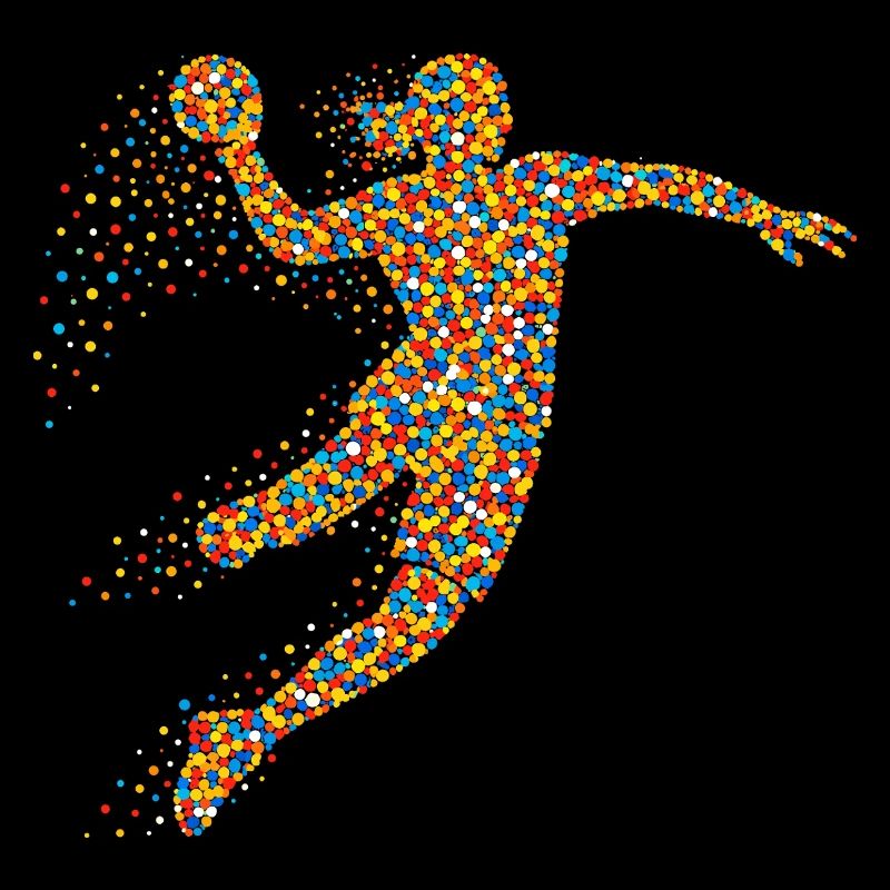 Diction de la fille de handball