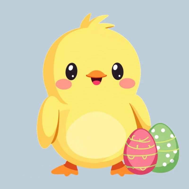 Poussins à Pâques