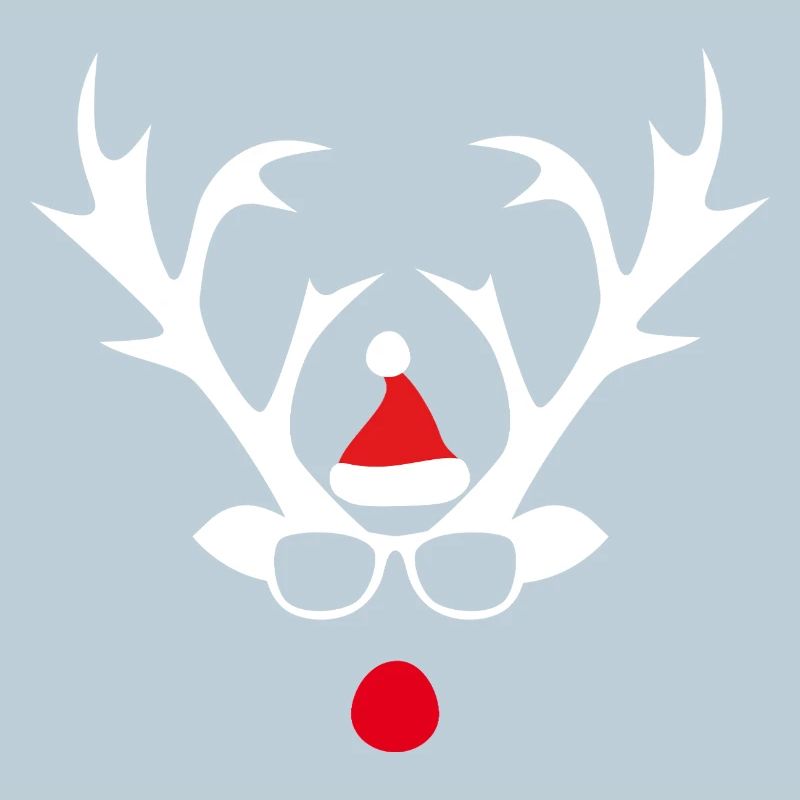 Rudolph Spectacled Reindeer Santa