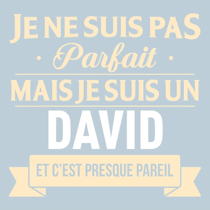 Je Ne Suis Pas Parfait Mais Je Suis Un David Et...