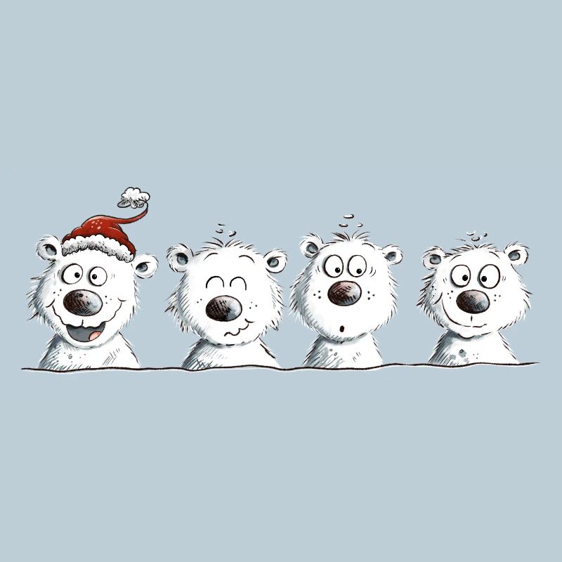 Happy Polar Bear Team Christmas