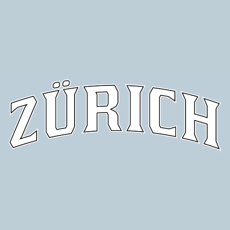 Zurich lettering in bow style