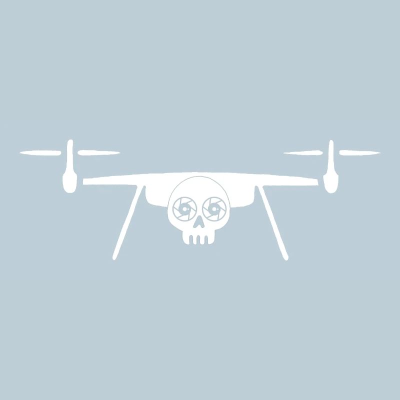 Drone tête de mort (blanc)