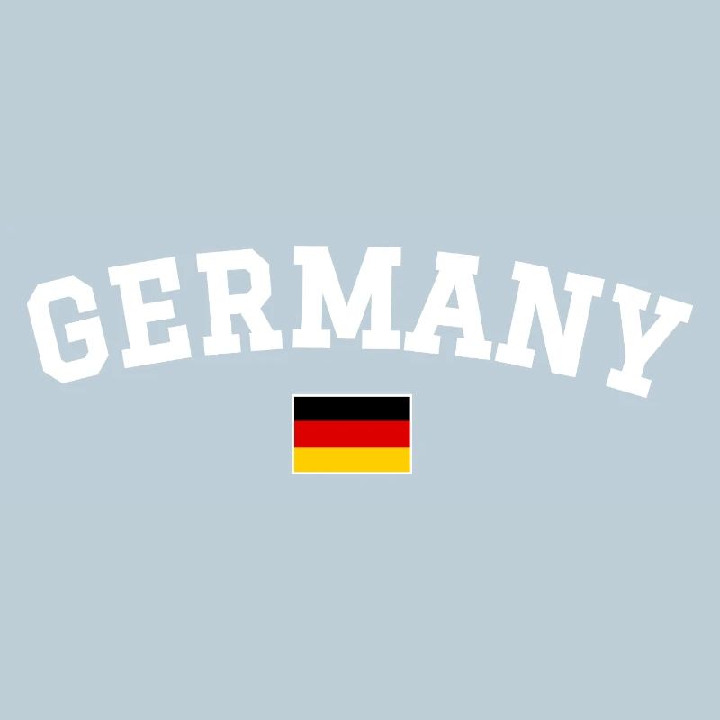 Deutschland Flagge Design Englisch Weiss