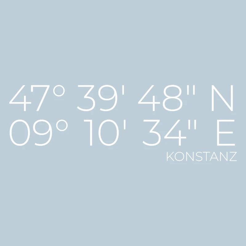 Coordinates Konstanz Lake Constance