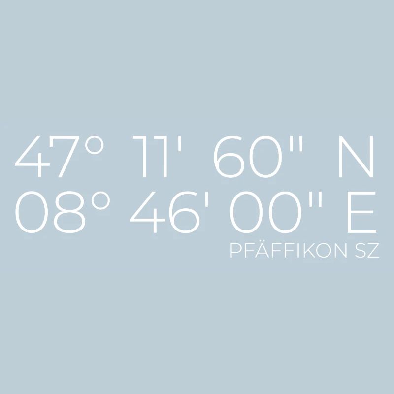 Coordinates Pfäffikon SZ Zurich