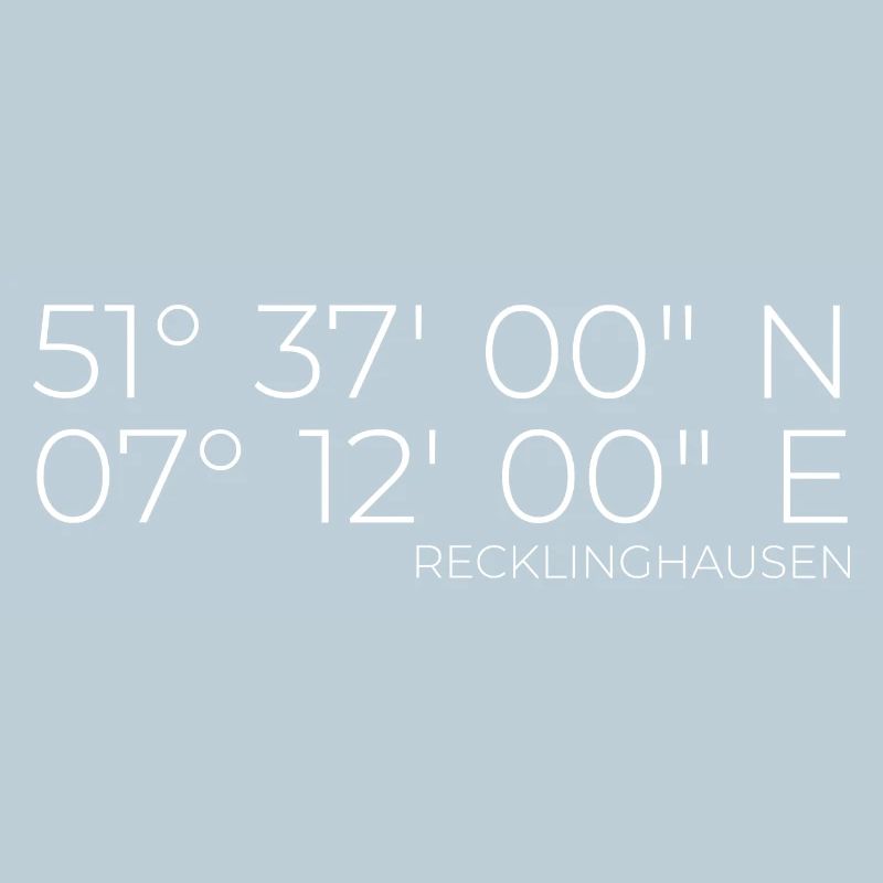 Coordinates Recklinghausen