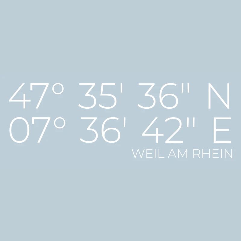 coordinates Weil am Rhein