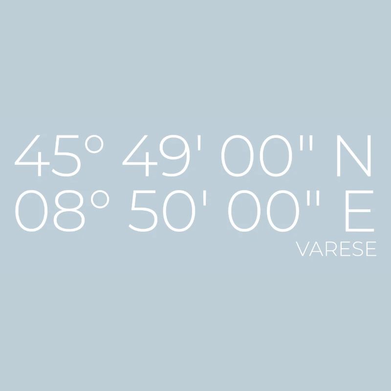 Coordinates Varese, Italy