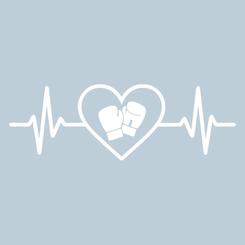 Combat Heart und Boxhandschuhe