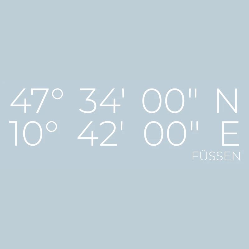 Koordinaten Füssen
