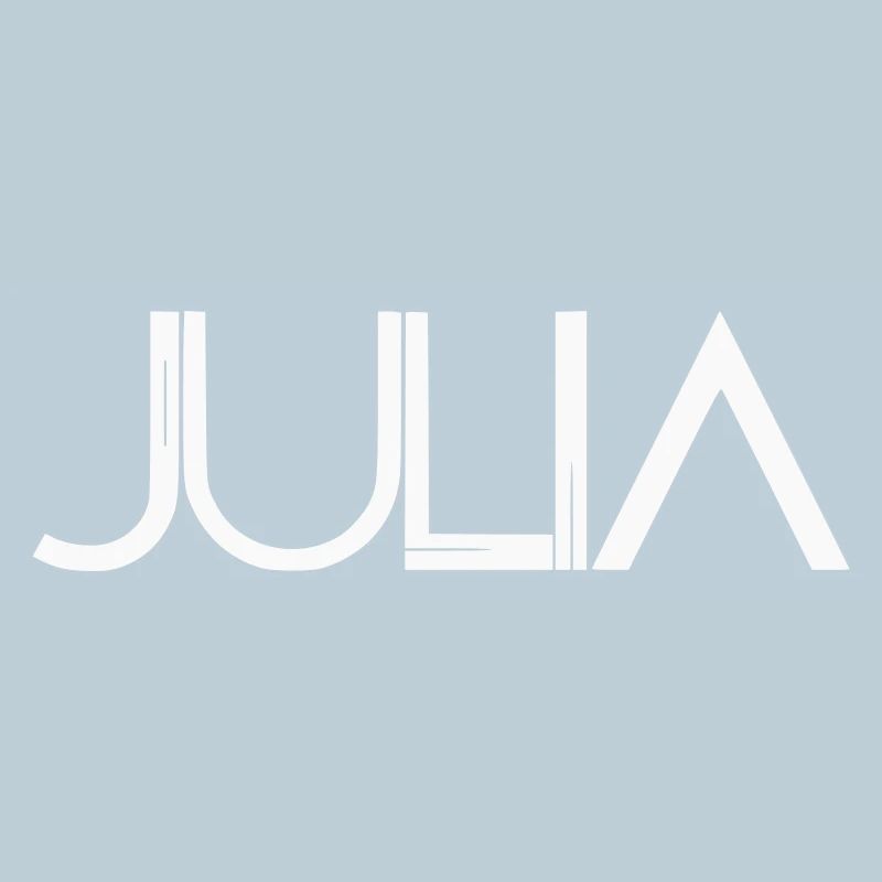 Julia Name Design - Modern Filigree Typography