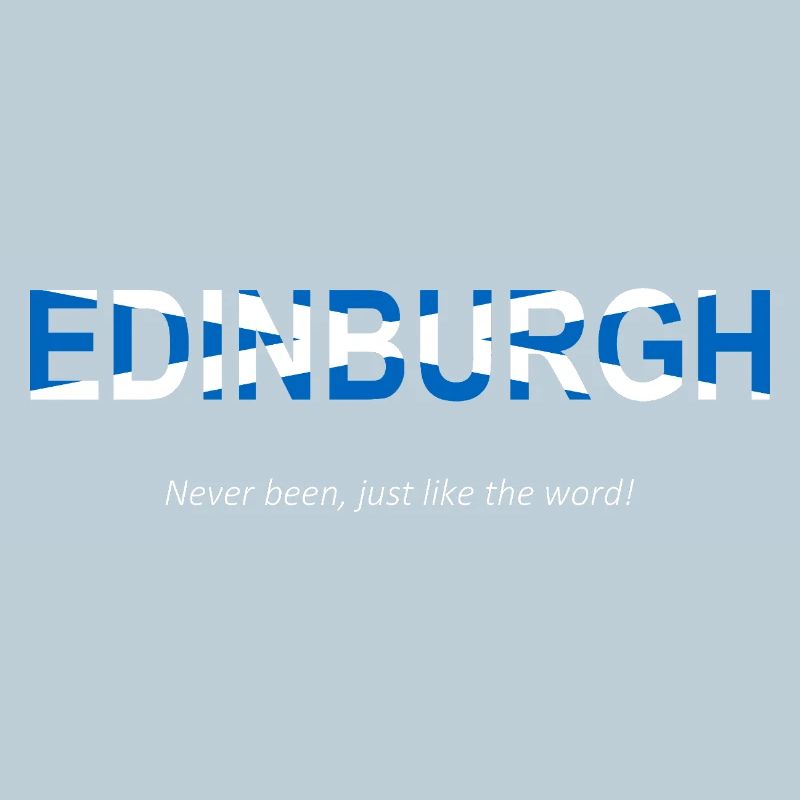 Edinburgh Humorous Word Art Design