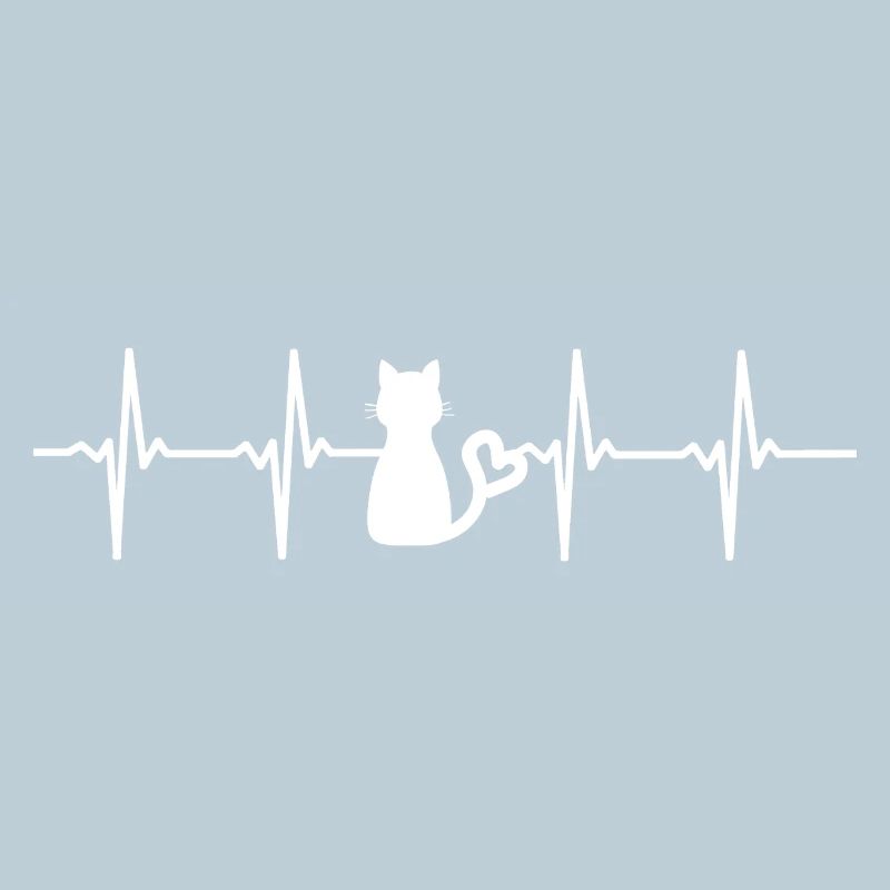 Sigille de chat avec battement de cœur