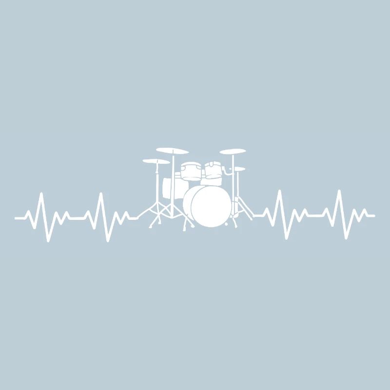 Drummer Drums Drums ECG Heartbeat