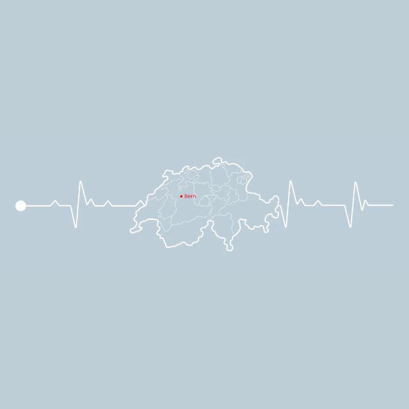 Carte du rythme cardiaque suisse