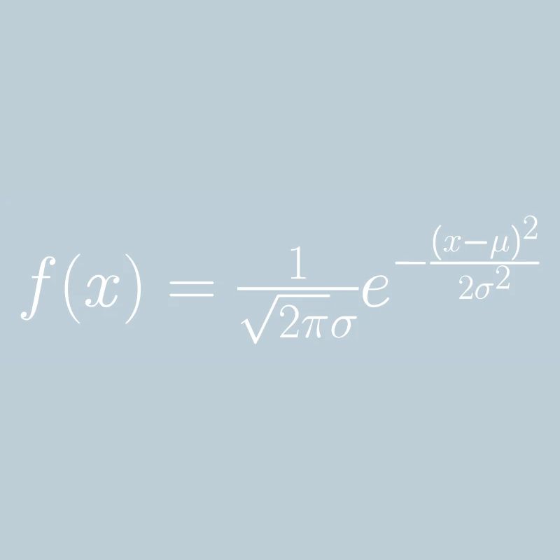 Gaussian bell curve