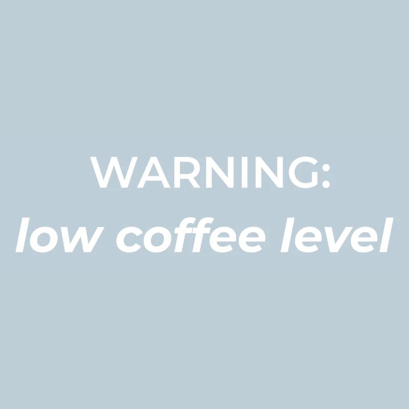 Avertissement : faible niveau de café