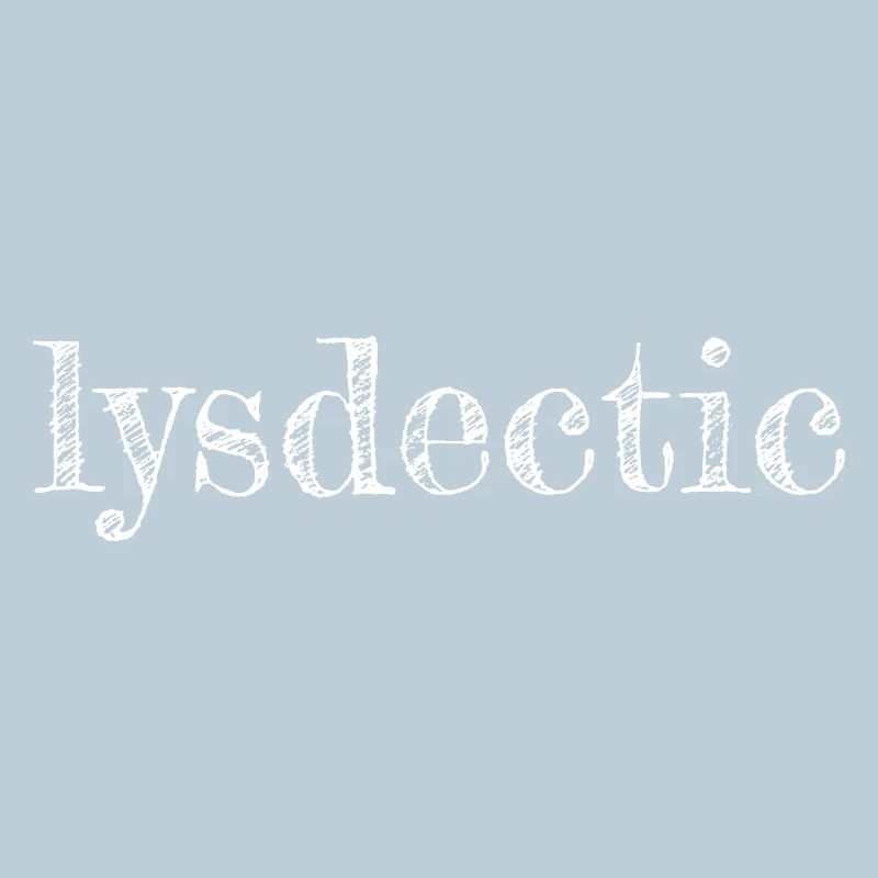Lysdektische Grunge-Typografie