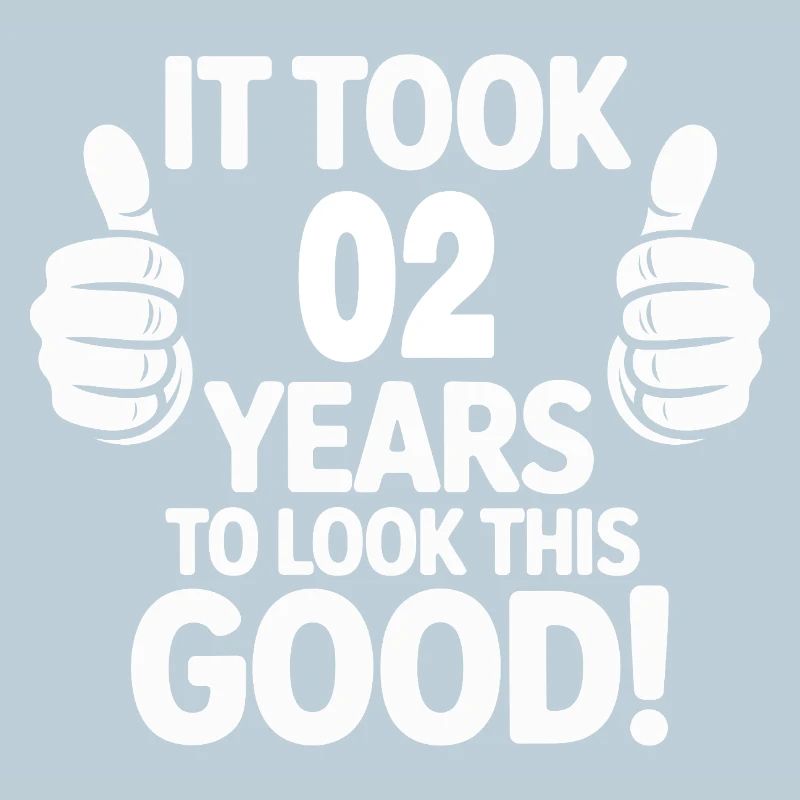 Conception de t-shirt de célébration du 2e anniversaire