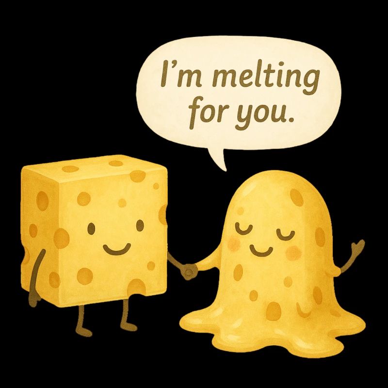 Käse und Schmelzkäse Paar Valentinstag Liebe Ehe