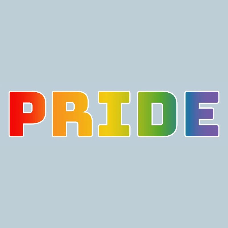 Rainbow pride blanc