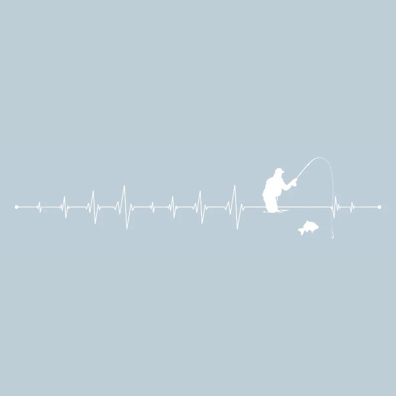 Silhouette de pêche à impulsions
