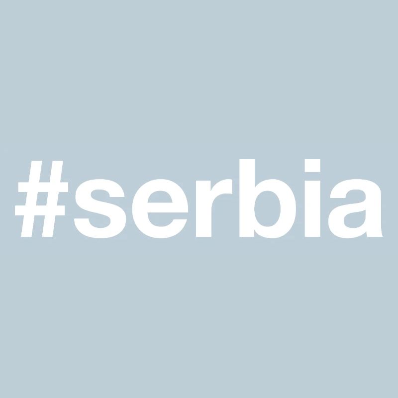 SERBIE Hashtag Serbien
