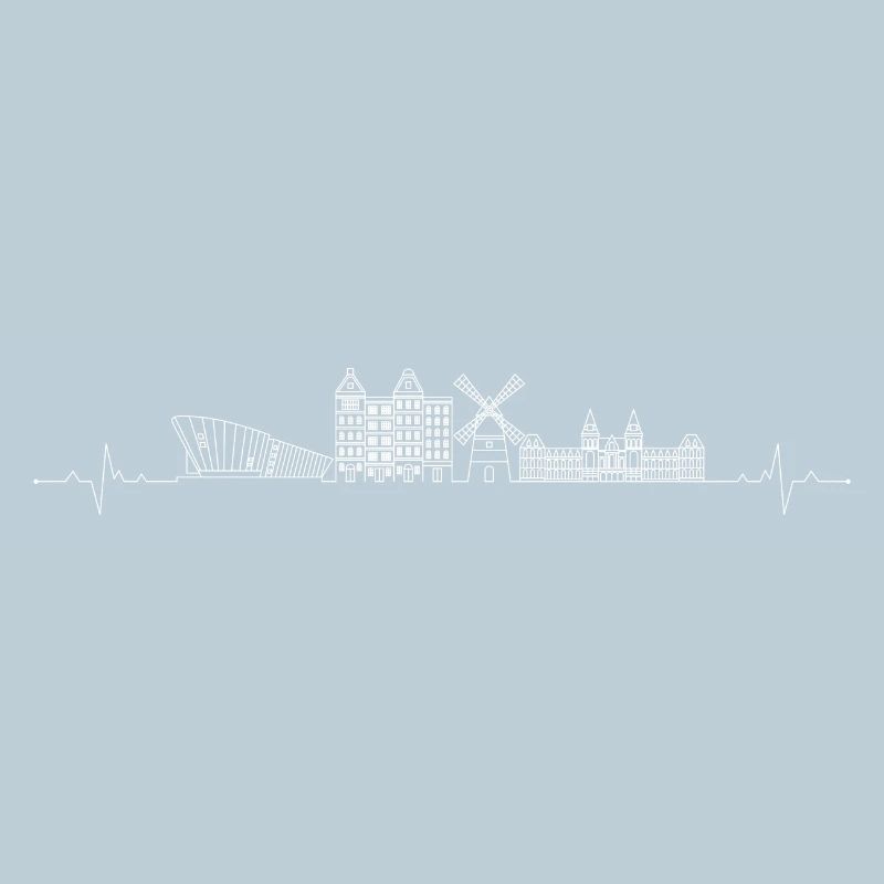 Herzschlag Skyline Amsterdam