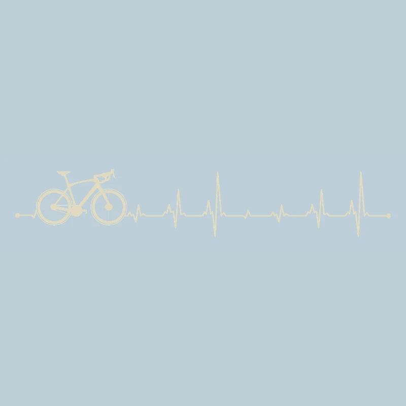 Graphique du rythme cardiaque du pouls du vélo
