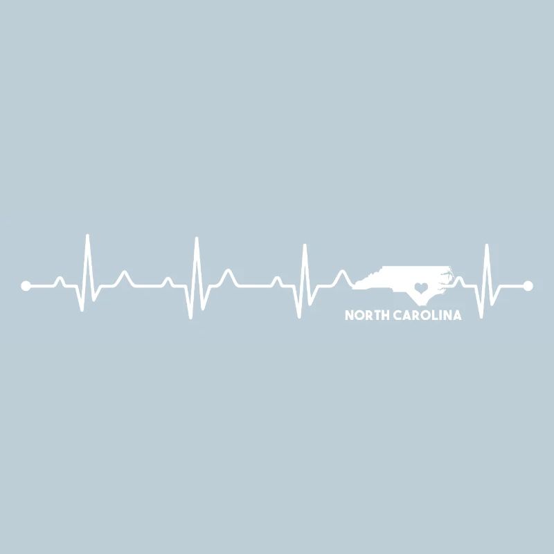 North Carolina State Pride Heart Lokale Liebe