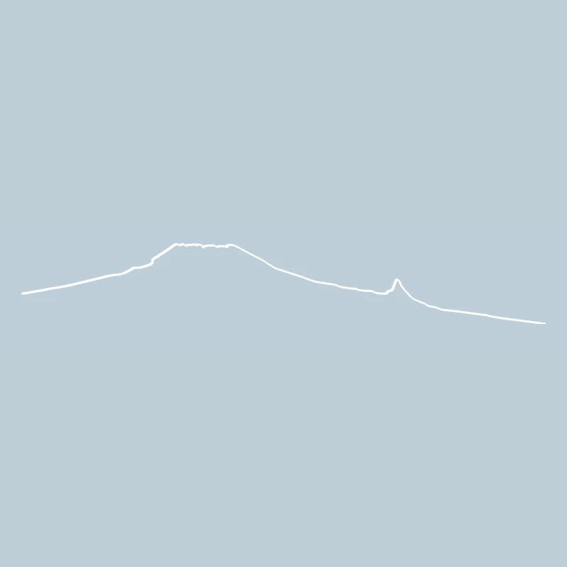 Kilimanjaro tattoo outline