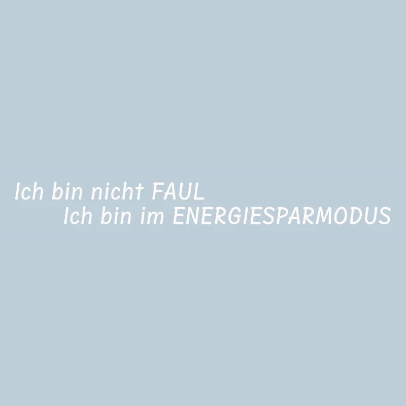 Energy-saving mode Motif with humor