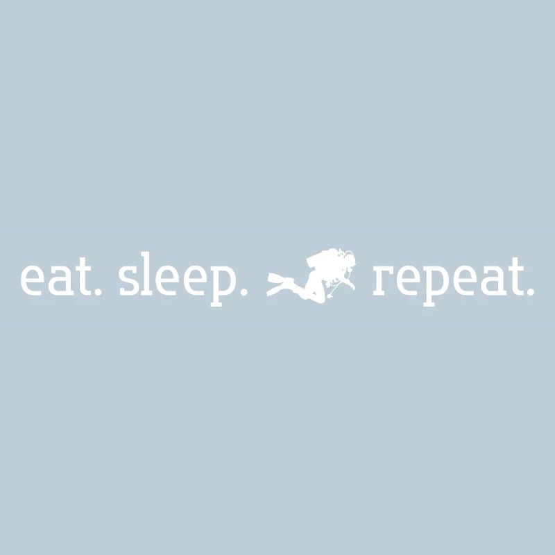 manger. dormir. plonger. répéter