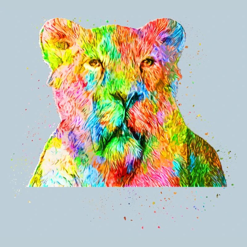 Regenbogenlöwe Aquarell