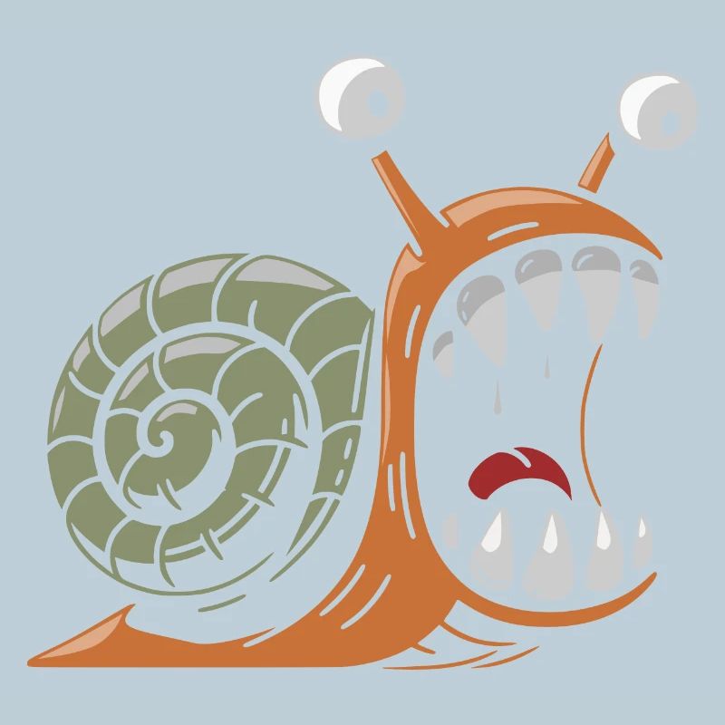 Snail with large teeth