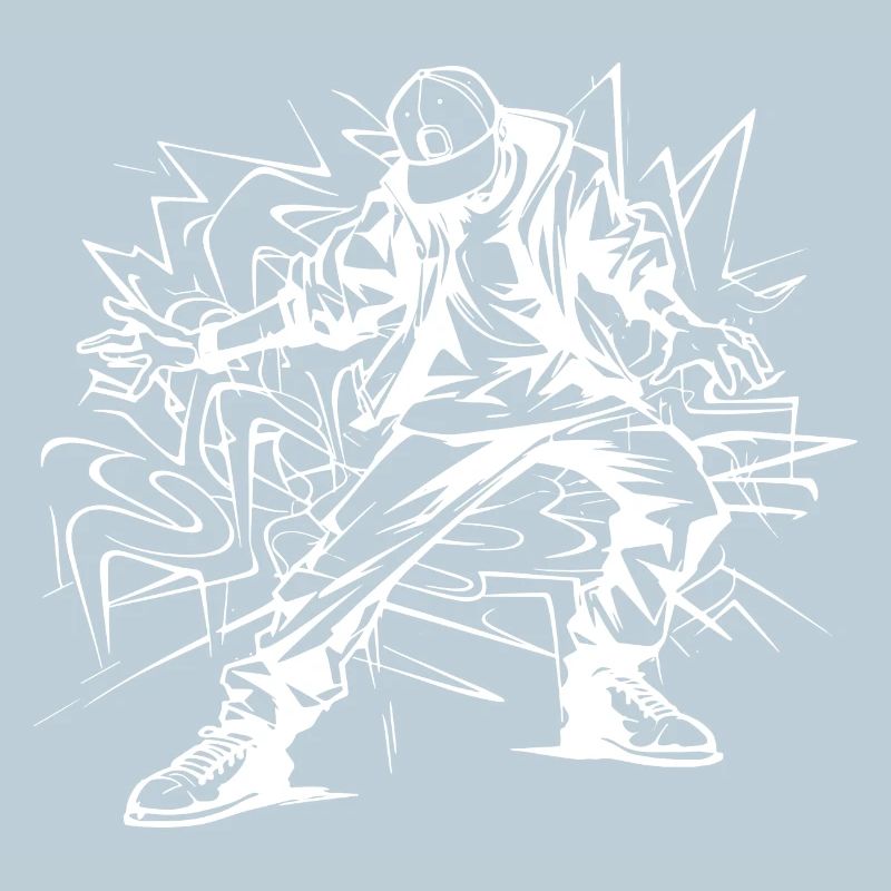 Dessin de breakdancer