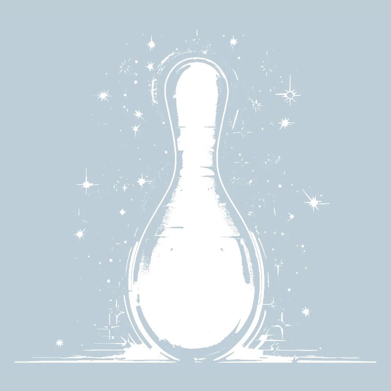 Graphique de quille de bowling