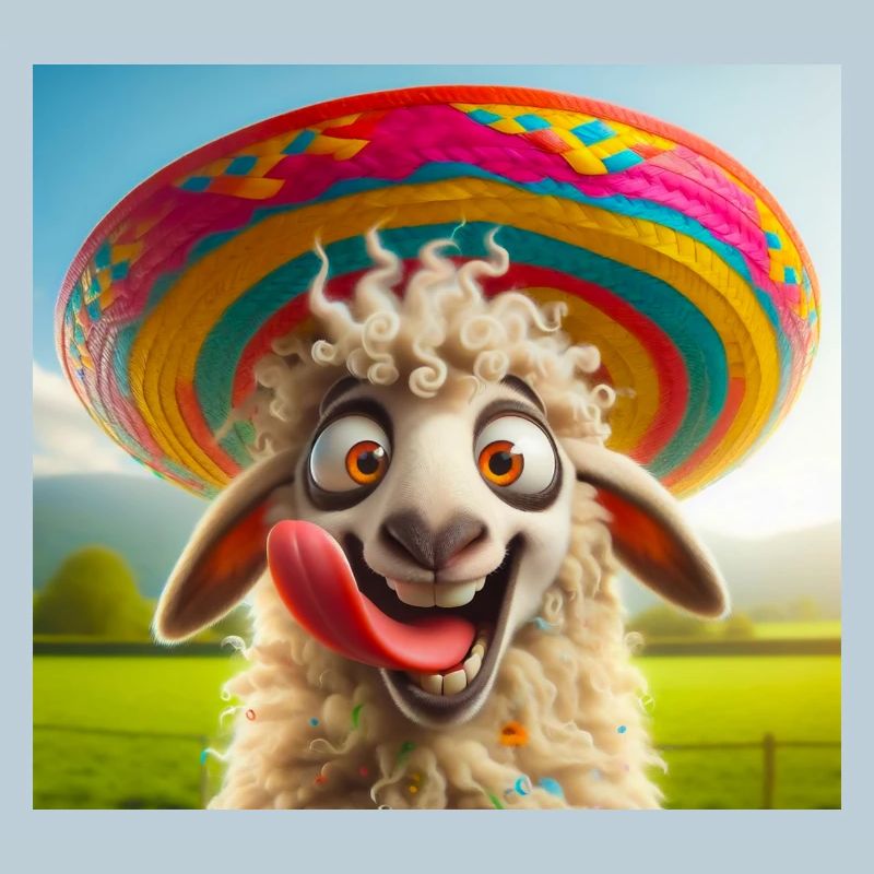 Sheep with Sombrero