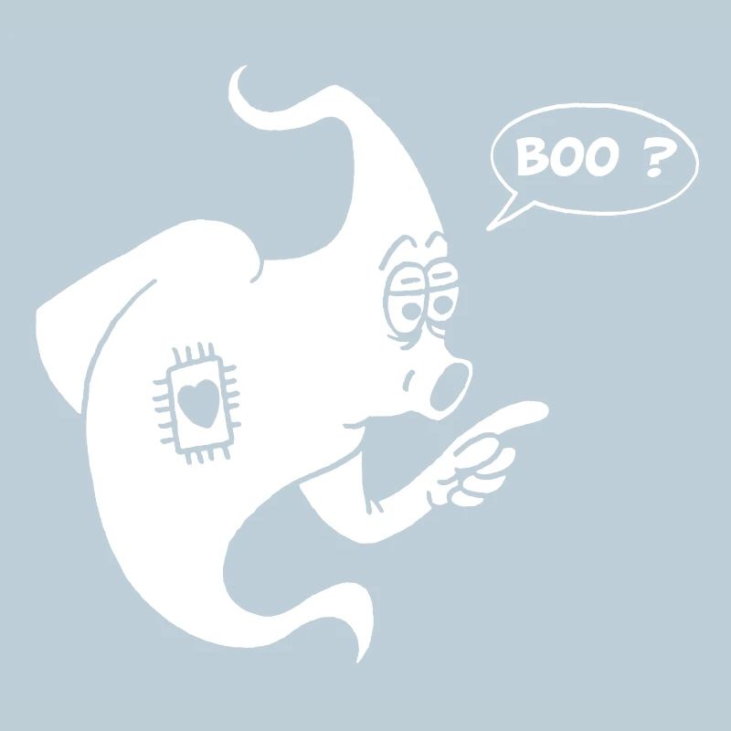 Fantôme blanc amusant
