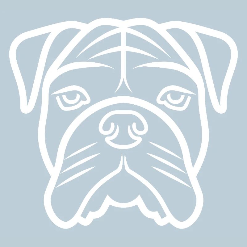 Tête de Bouledogue Art Graphique