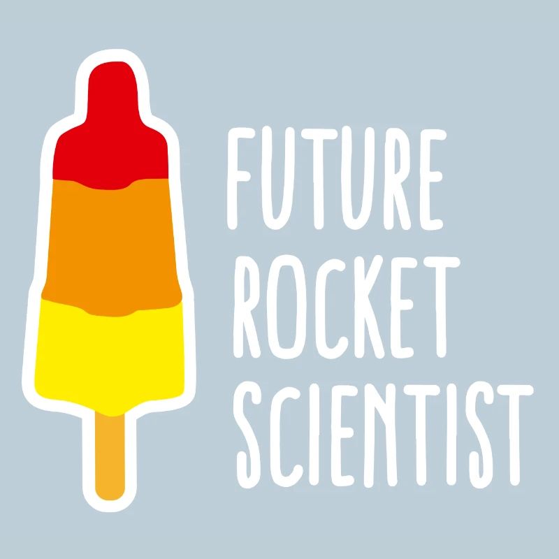 Future rocket scientist Eis Abschluss Rakete