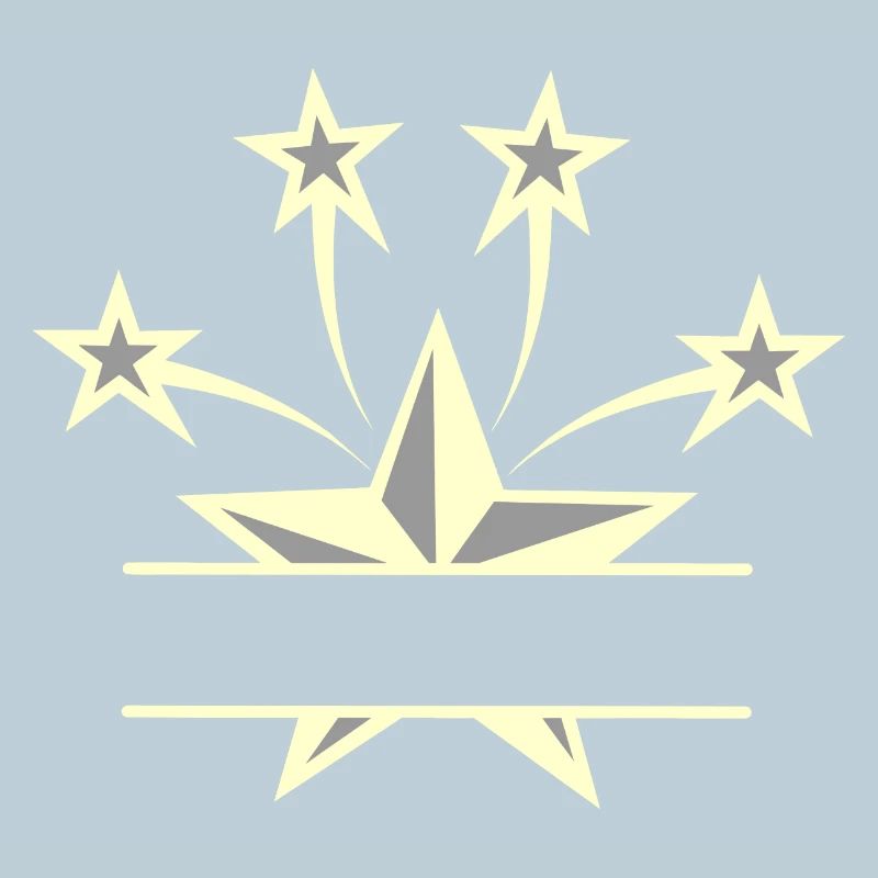 Star light yellow grey with bar between them