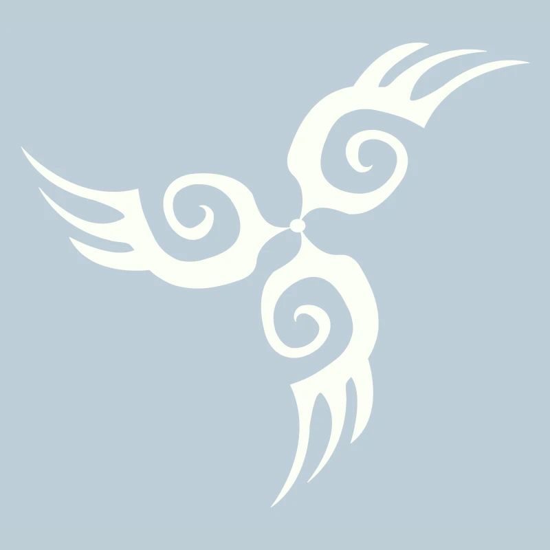 Tribal Wing Silhouette Tattoo