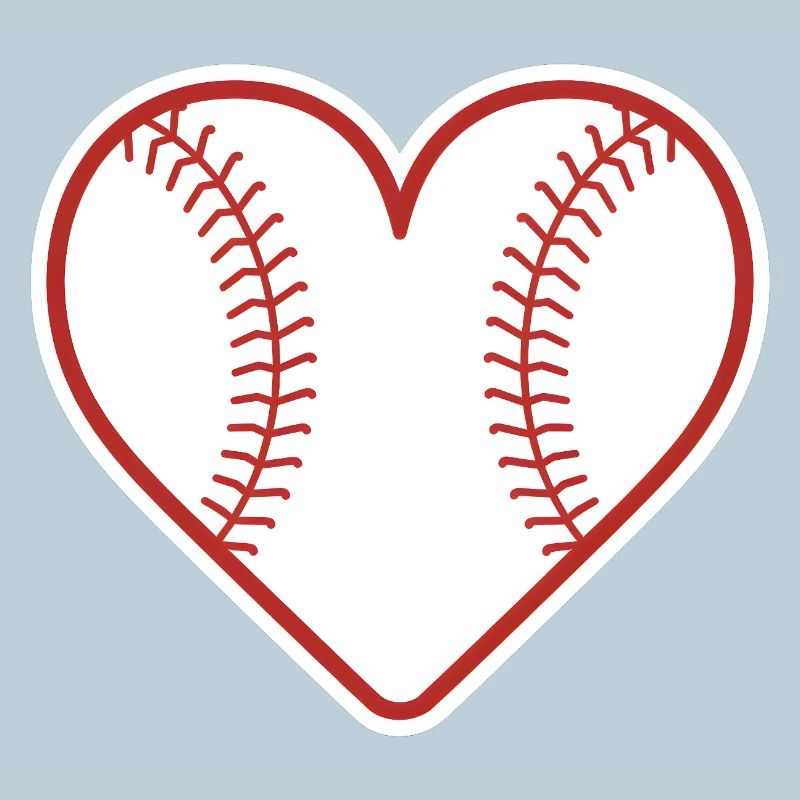 Baseball Herz Design Liebe Baseball