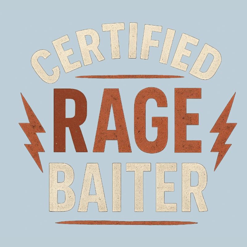 Vintage Distressed Rage Baiter Lustiger Spruch